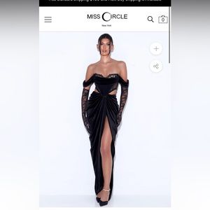 Miss Circle Black Dress new with tags